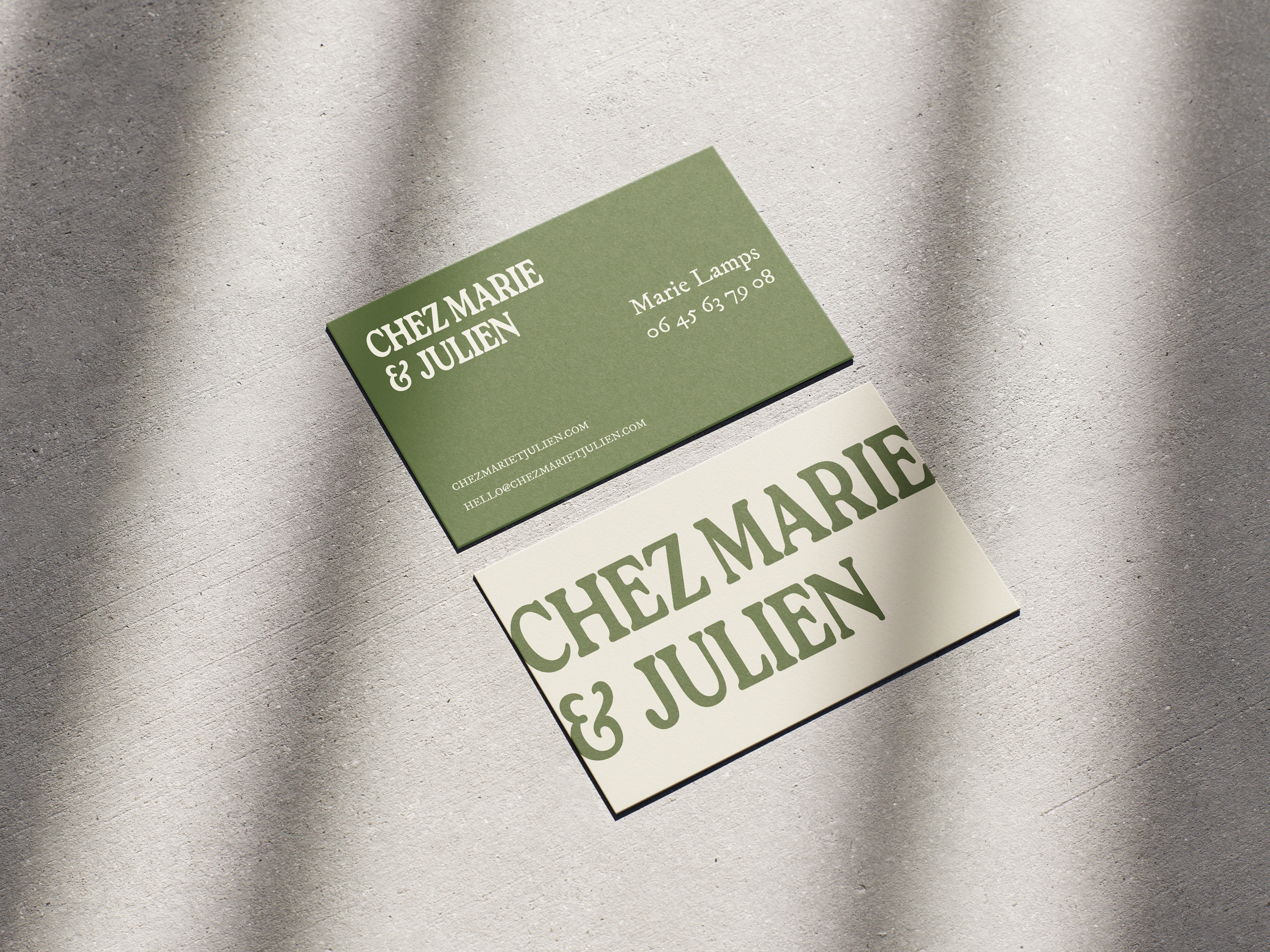 Projet de direction artistique et web design CM&J par Yseult Studio