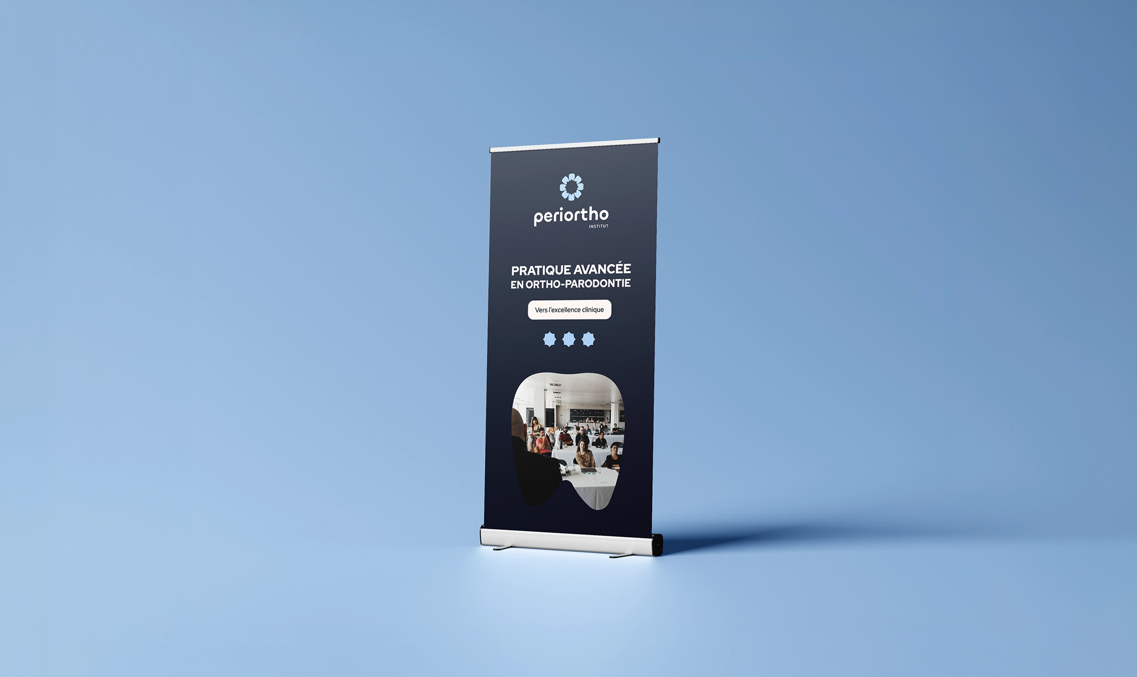 Projet de direction artistique et web design Periortho par Yseult Studio